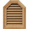 Ekena Millwork Octagonal Top Gable Vent Western Red Cedar Gable Vent w/1" x 4" Flat Trim Frame, 36"W x 36"H GVWOT36X3601RFUWR - alternate 1